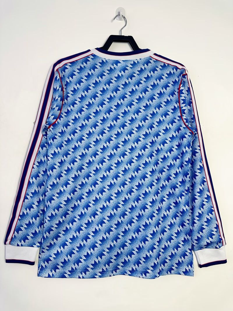 Maillot Rétro Manchester United Extérieur 1990-1992 Manches Longues