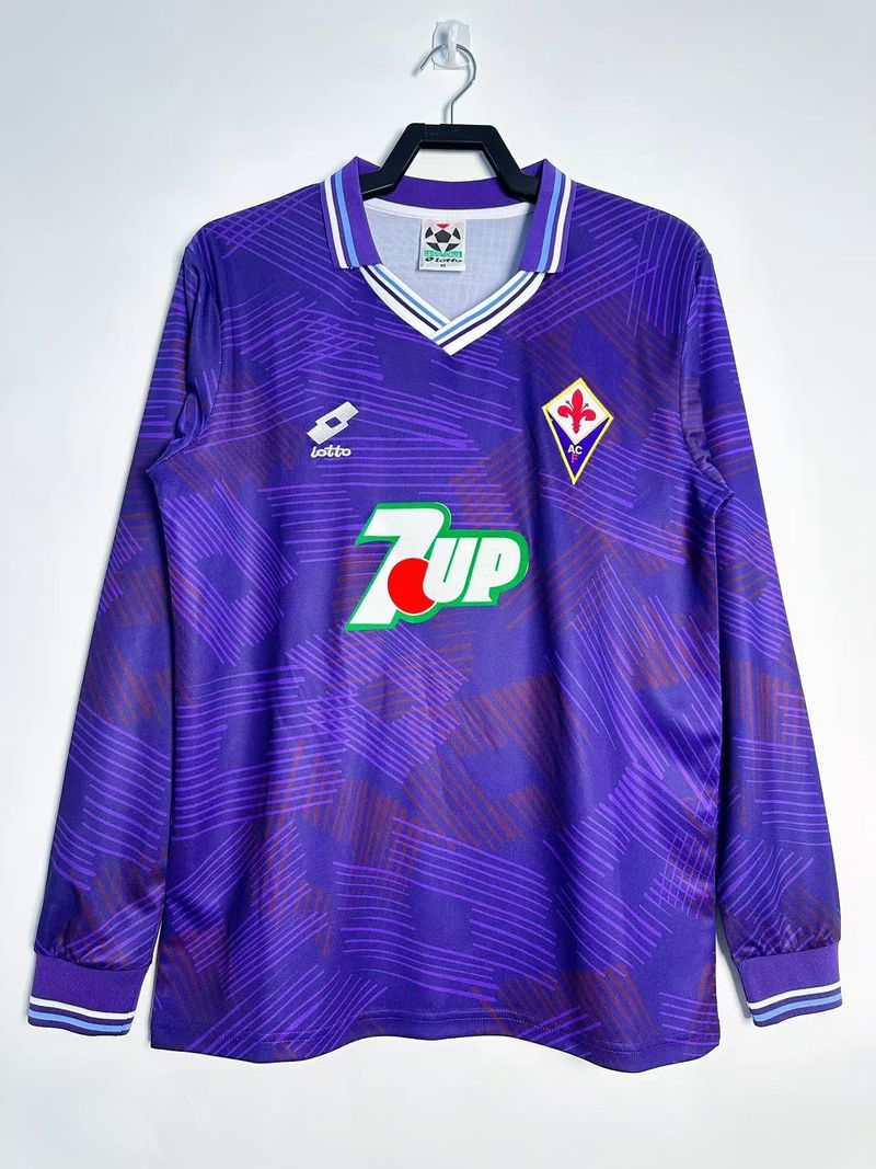 Maillot rétro ACF Fiorentina domicile manches longues 1992-1993 Image principale du produit