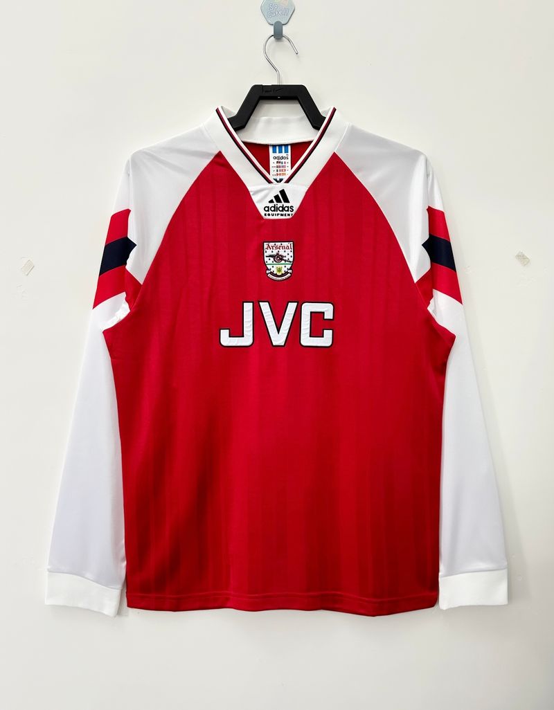 Maillot rétro domicile Arsenal FC 1992-1994 manches longues Image principale du produit