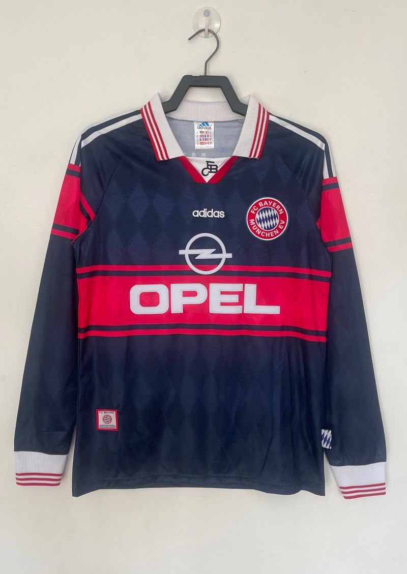 Maillot Rétro Bayern Munich 1997-1999 domicile Manches Longues Image principale du produit