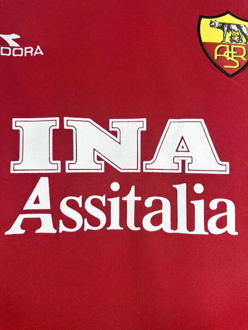 Maillot rétro domicile manches longues AS Roma 1998-1999