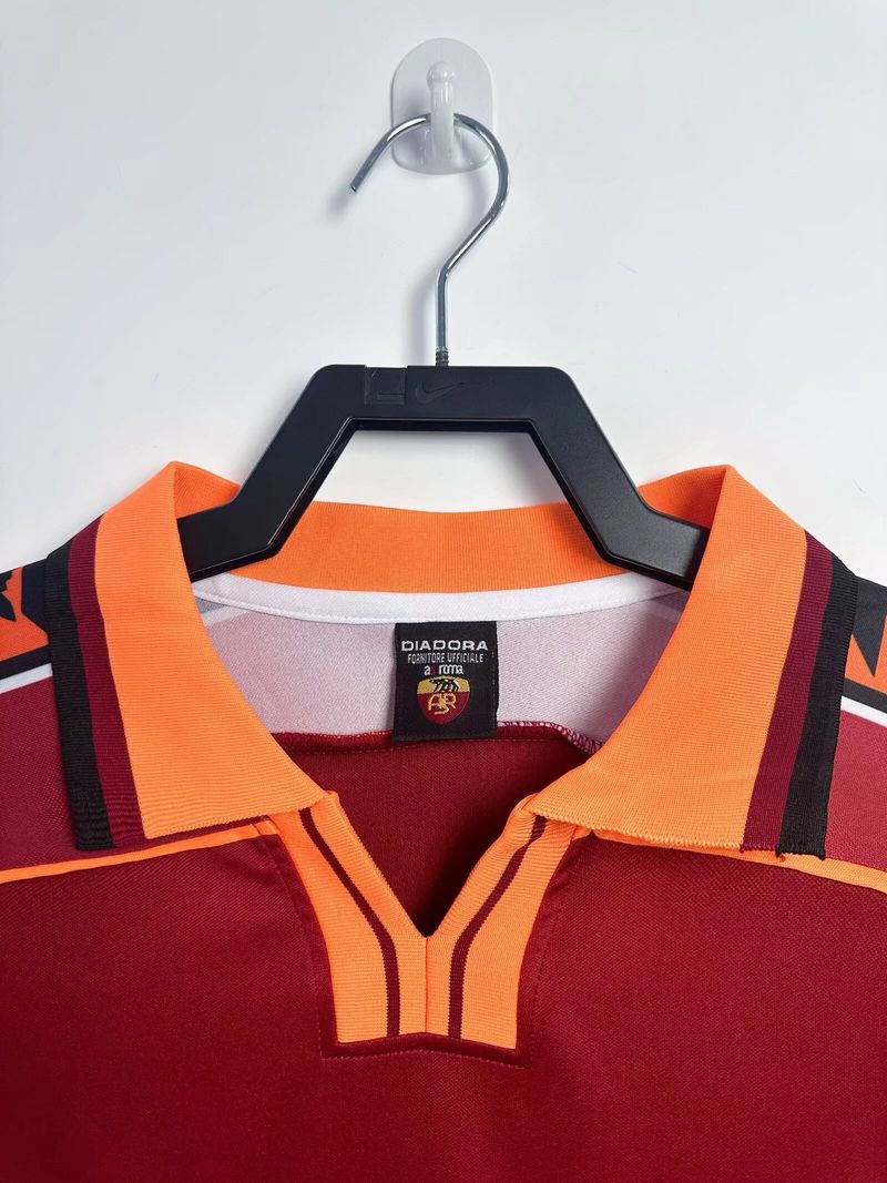 Maillot rétro domicile manches longues AS Roma 1998-1999