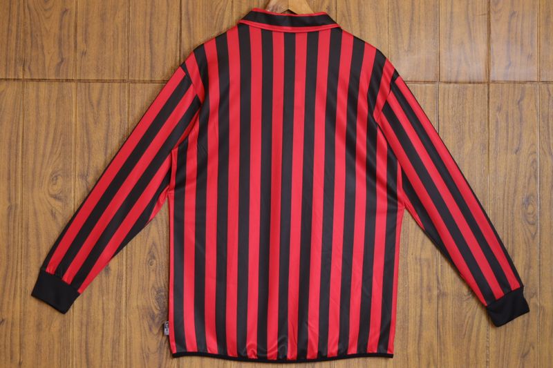 Maillot rétro domicile à manches longues AC Milan 1999-2000