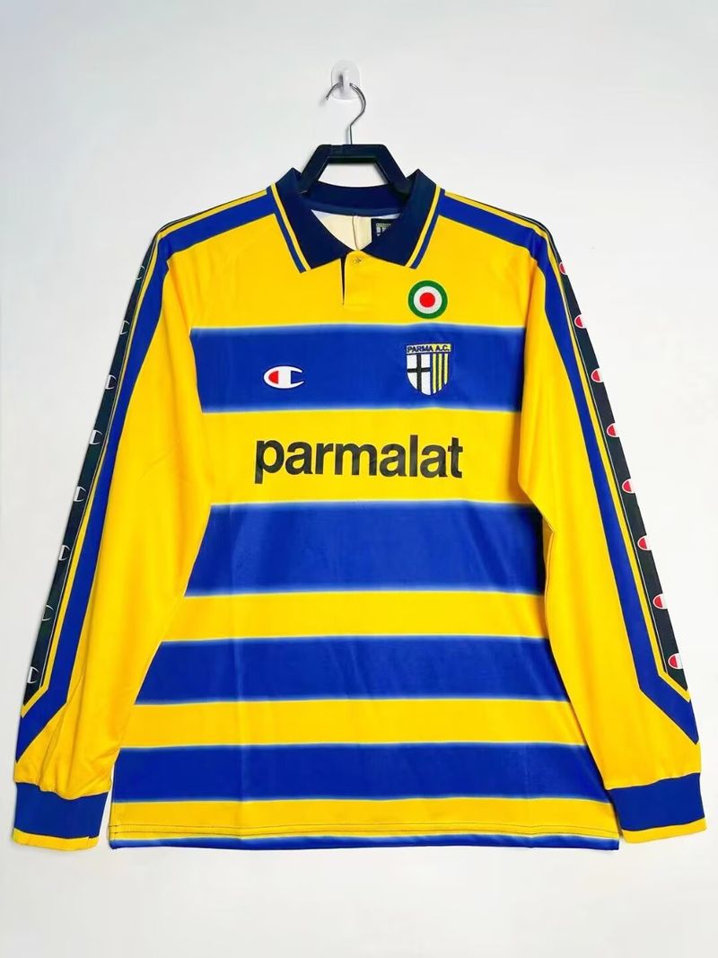 Maillot Rétro Parma Calcio 1999-2000 Domicile Manches Longues