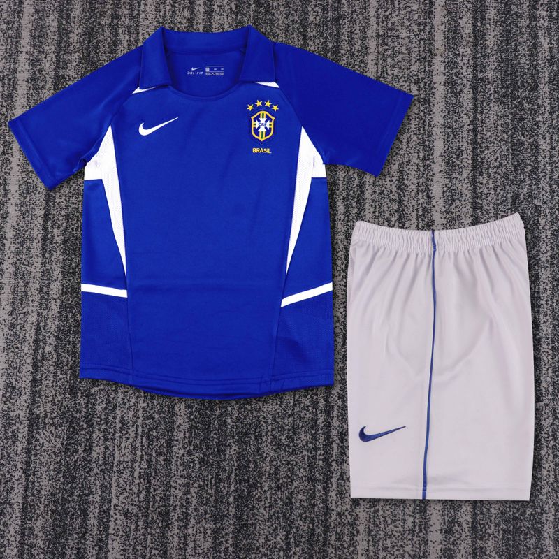 Maillot Enfant Rétro Brésil extérieur 2002 Image principale du produit