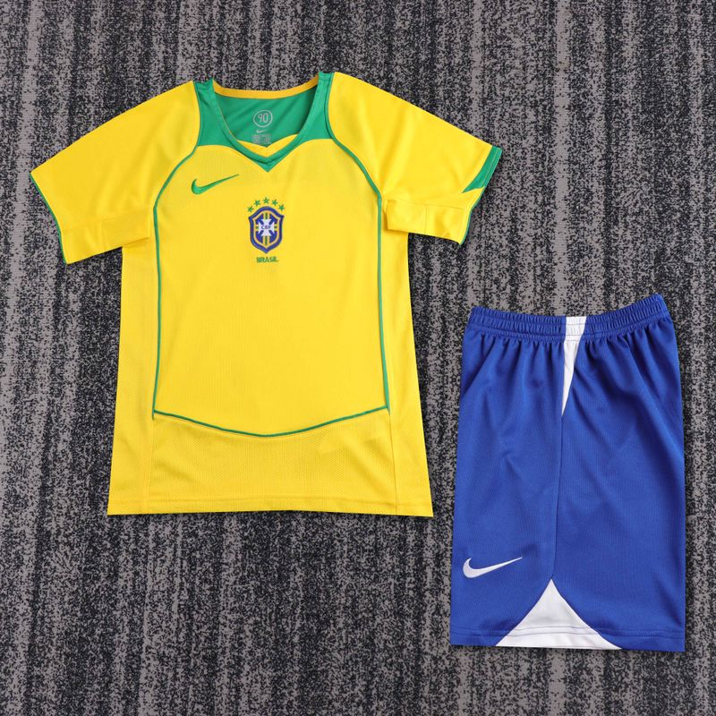 Maillot domicile rétro Brésil 2004 enfant