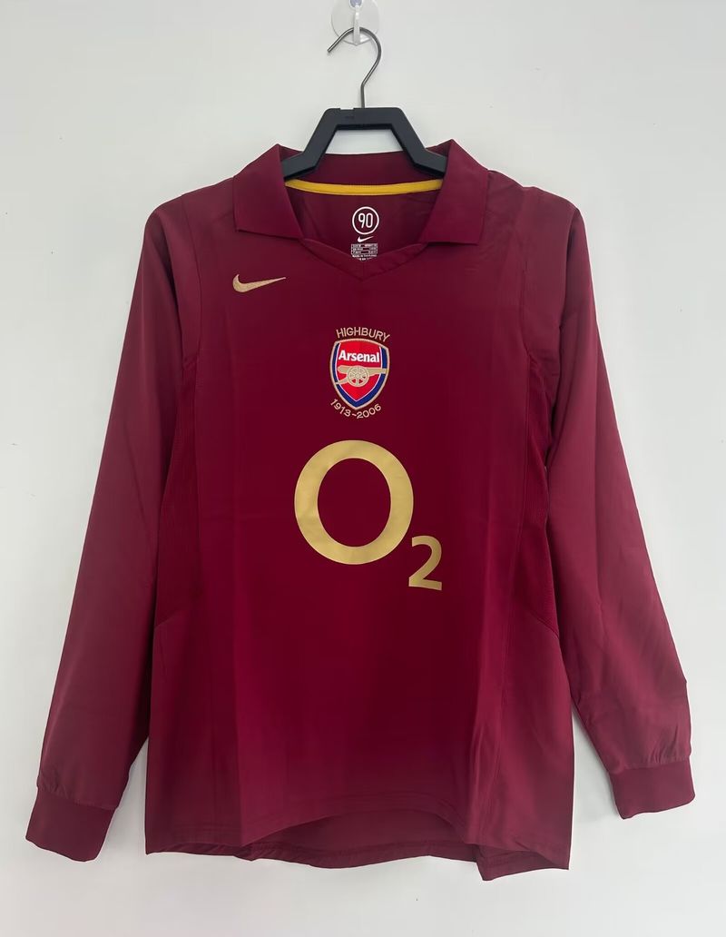 Retro Arsenal FC 2005-2006 home Long Sleeve Main image
