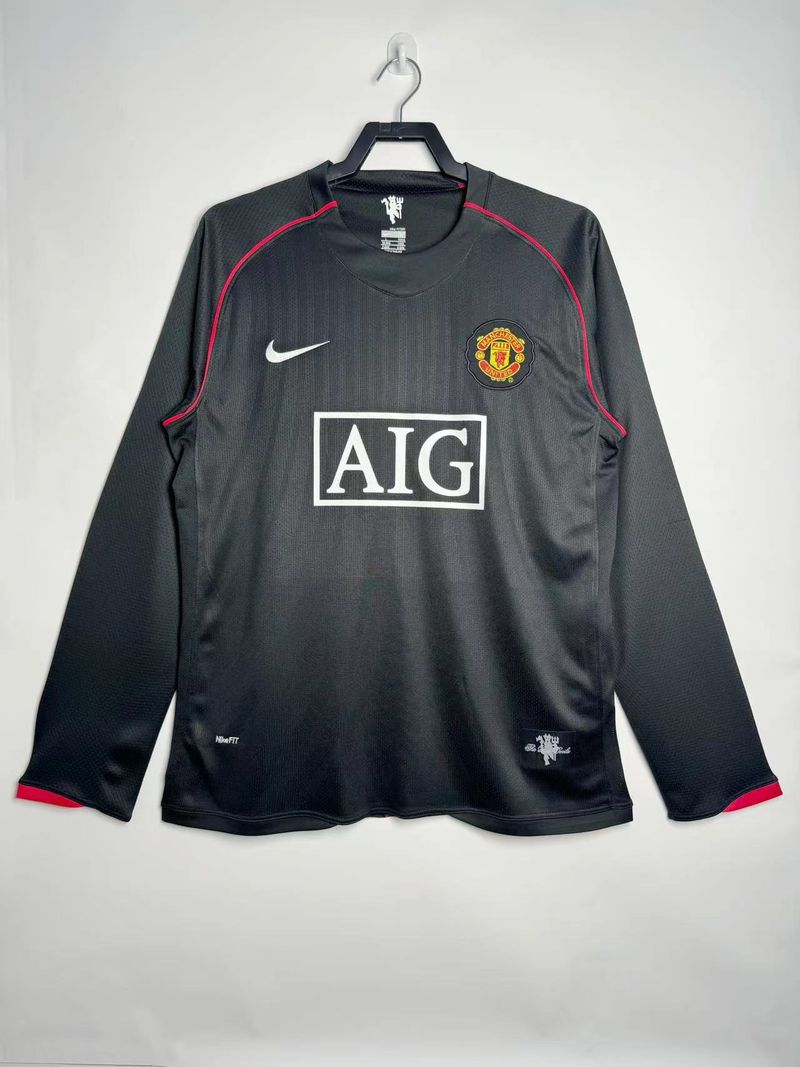 Maillot Rétro Manchester United extérieur 2007-2008 manches longues Image principale du produit