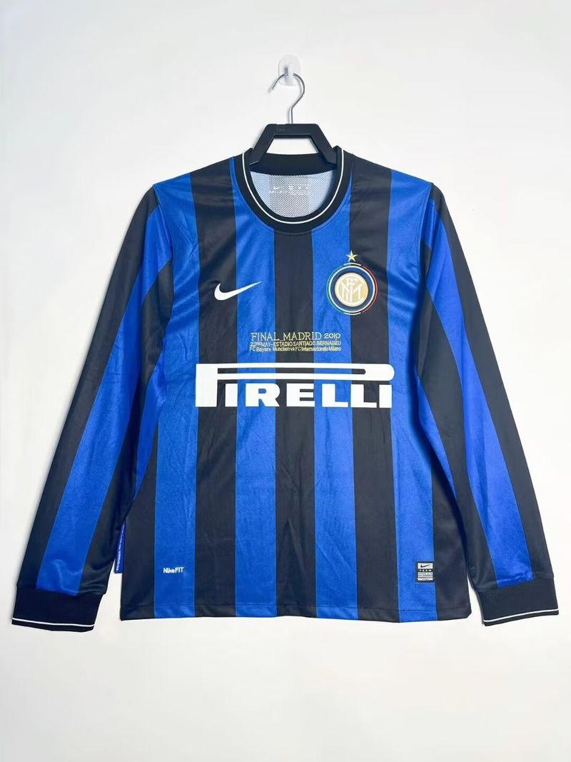 Maillot Rétro Inter Milan 2010 domicile Manches Longues Image principale du produit