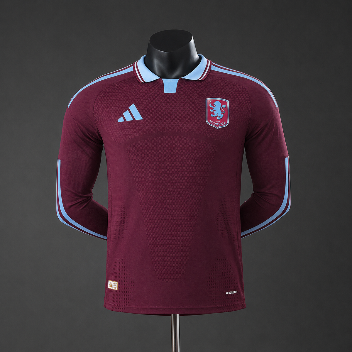 Maillot domicile manches longues Aston Villa 2026-2027 version joueur Image principale du produit