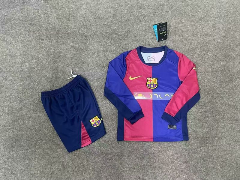 Kids FC Barcelona 2024-2025 home Long Sleeve Secondary image