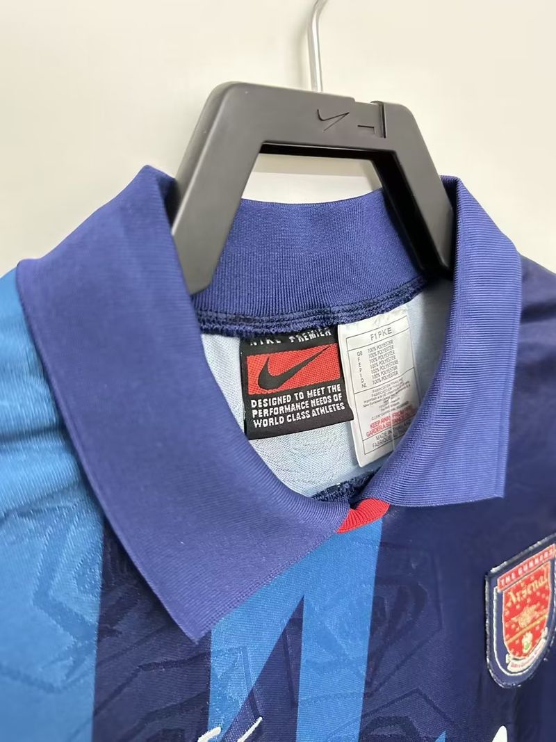Maillot extérieur rétro Arsenal FC 1995-1996 manches longues