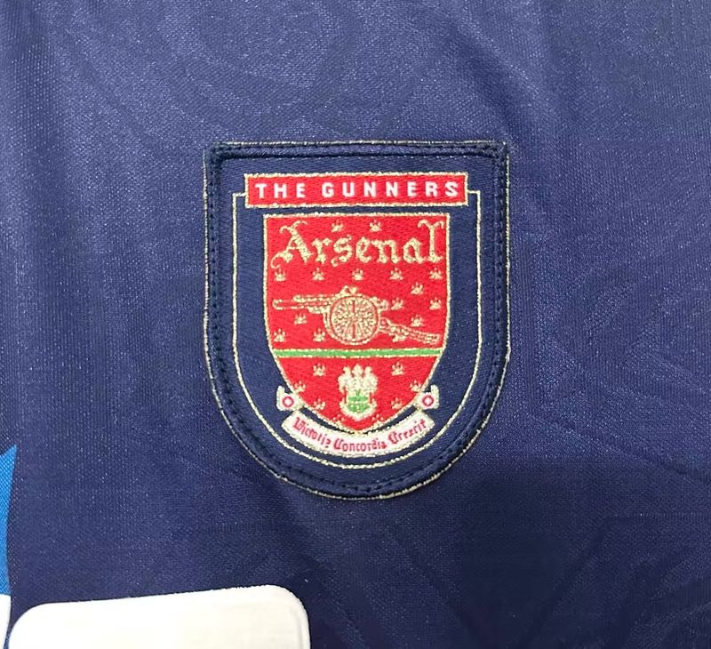 Maillot extérieur rétro Arsenal FC 1995-1996 manches longues