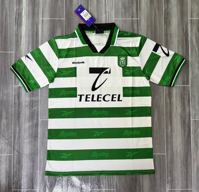 Maillot rétro domicile Sporting Lisbonne 1999-2000