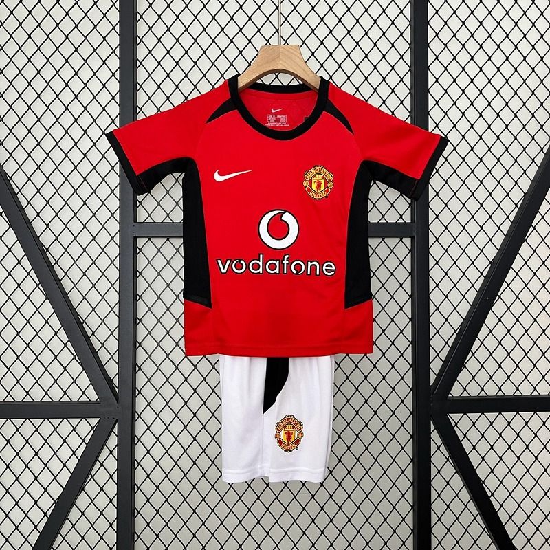 Maillot Rétro Enfant Manchester United domicile 2002-2004