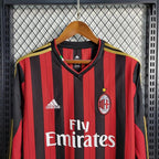 Maillot Rétro AC Milan domicile 2013-2014 Manches Longues