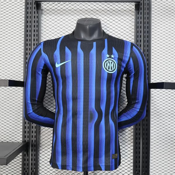 Inter Milan 2025-2026 domicile joueur Manches longues Image principale du produit