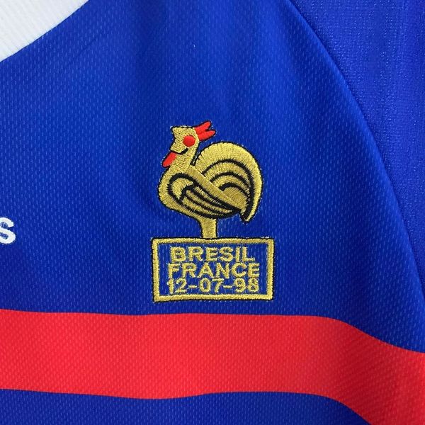 Maillot Rétro France domicile 1998 Manches Longues