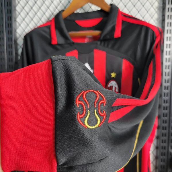 Maillot domicile rétro manches longues AC Milan 2006-2007