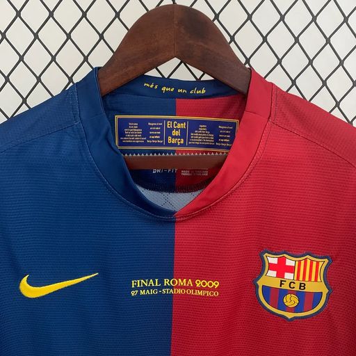 Maillot rétro domicile à manches longues du FC Barcelone 2008-2009