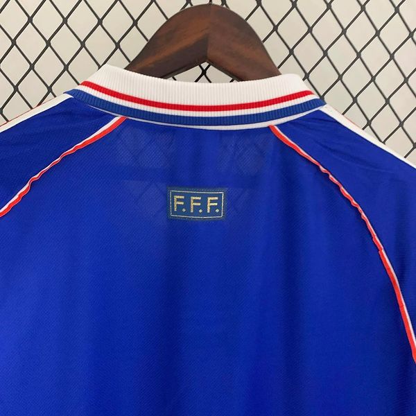 Maillot Rétro France domicile 1998 Manches Longues