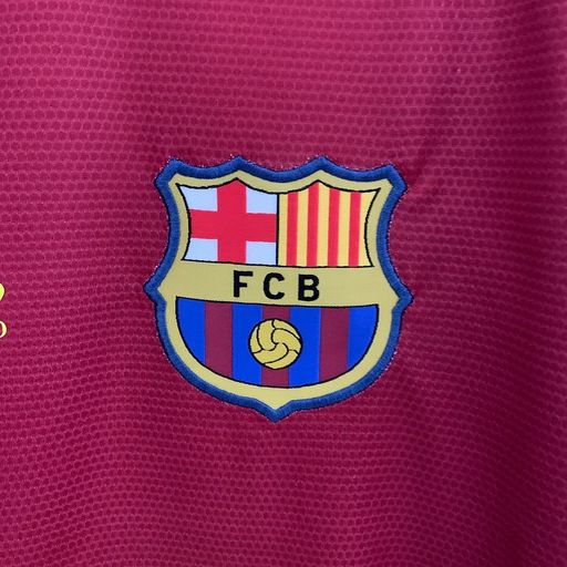 Maillot rétro domicile à manches longues du FC Barcelone 2008-2009
