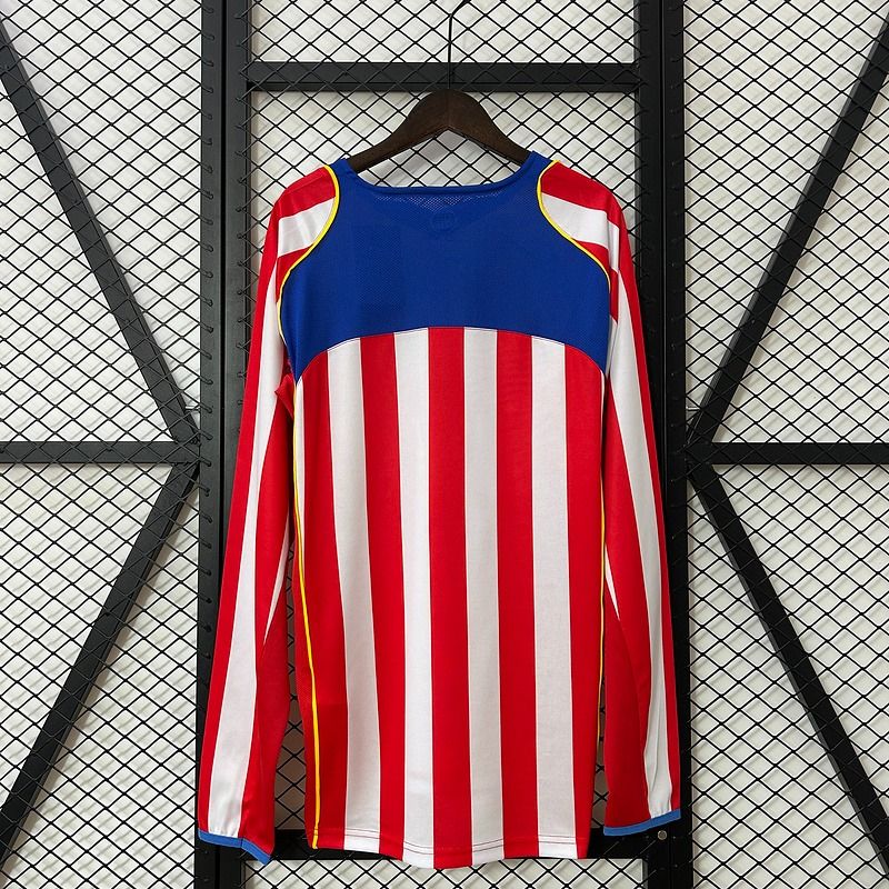 Maillot domicile rétro de l'Atletico Madrid 2004-2005 à manches longues