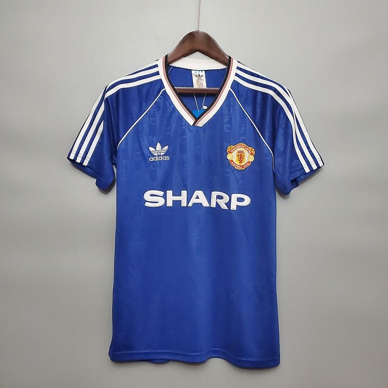 Maillot rétro Manchester United 1988-1990 deuxième maillot extérieur Image principale du produit