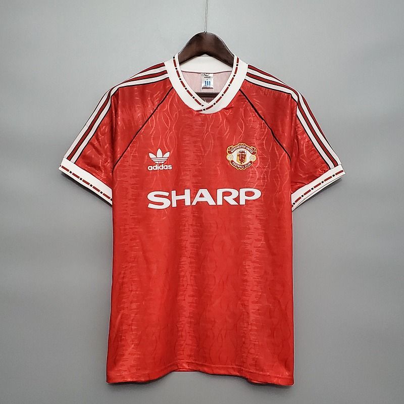 Maillot domicile rétro de Manchester United 1990-1992 Image principale du produit