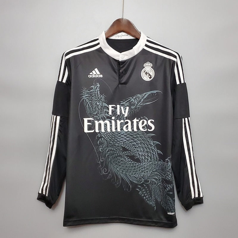 Retro Real Madrid 2014-2015 deuxième maillot extérieur manches longues Image principale du produit