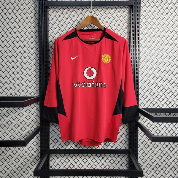 Maillot domicile rétro Manchester United 2002-2004 manches longues Image principale du produit