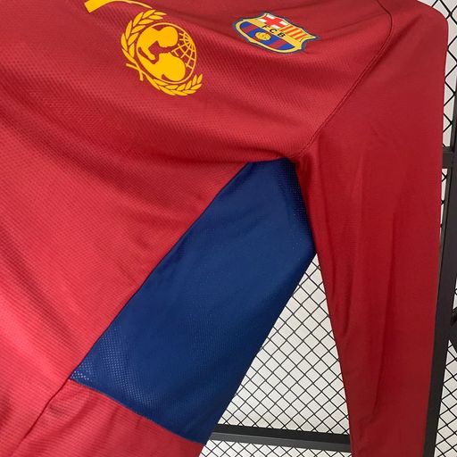 Maillot rétro domicile à manches longues du FC Barcelone 2008-2009