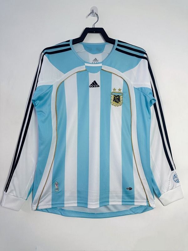 Maillot Rétro Argentine domicile manches longues 2006-2007 Image principale du produit