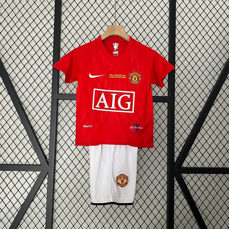 Enfants Rétro Manchester United Domicile 2007-2008