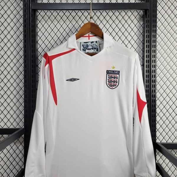 Maillot domicile rétro manches longues Angleterre 2006