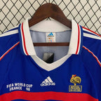 Maillot Rétro France domicile 1998 Manches Longues