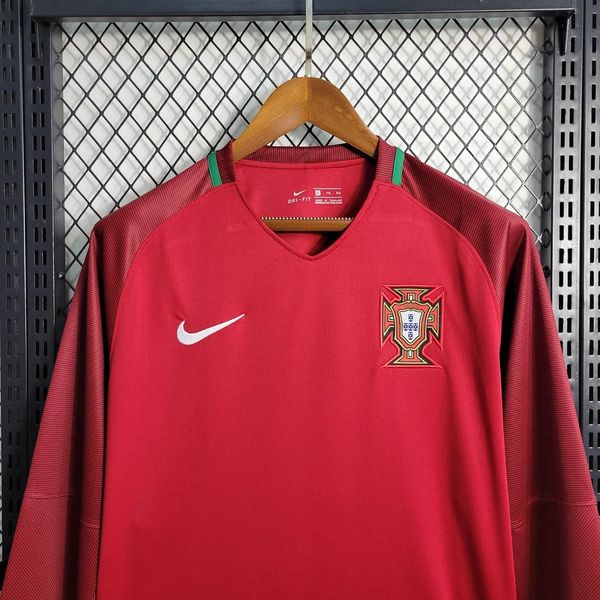 Maillot Portugal domicile manches longues Rétro 2016
