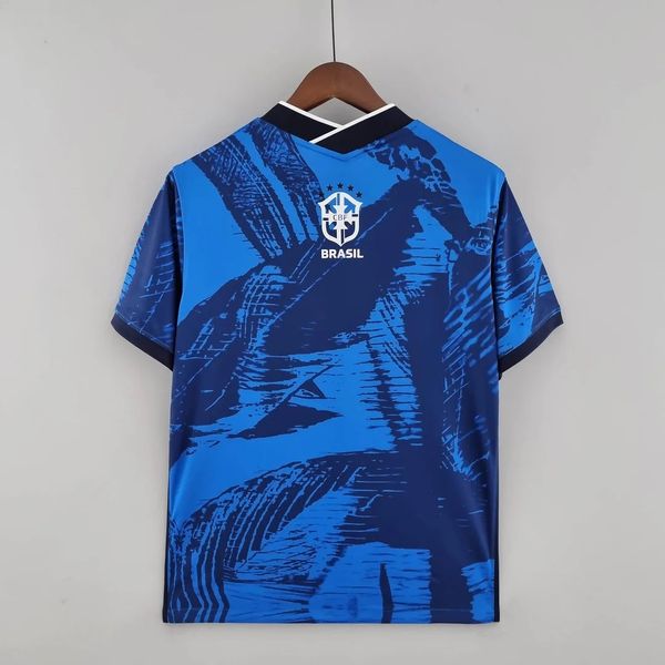 Brazil 2022 Classic Blue Soccer Jersey Secondary image