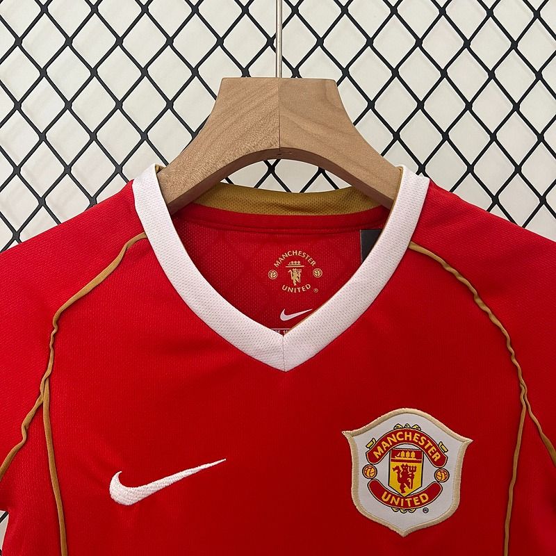 Maillot Rétro Enfants Manchester United Domicile 2006-2007