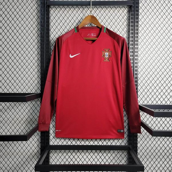 Maillot Portugal domicile manches longues Rétro 2016