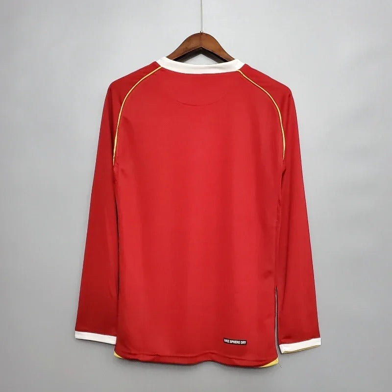 Retro Manchester United 2006-2007 home Long Sleeve Secondary image