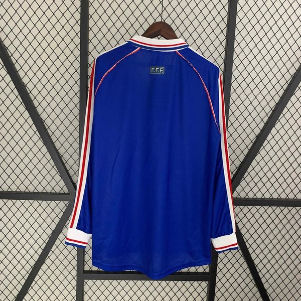Maillot Rétro France domicile 1998 Manches Longues