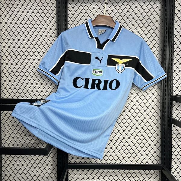 Maillot domicile rétro SS Lazio 1998-1999 bleu Image principale du produit