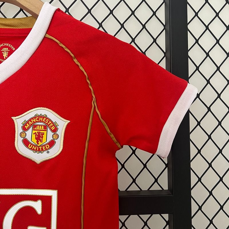 Maillot Rétro Enfants Manchester United Domicile 2006-2007