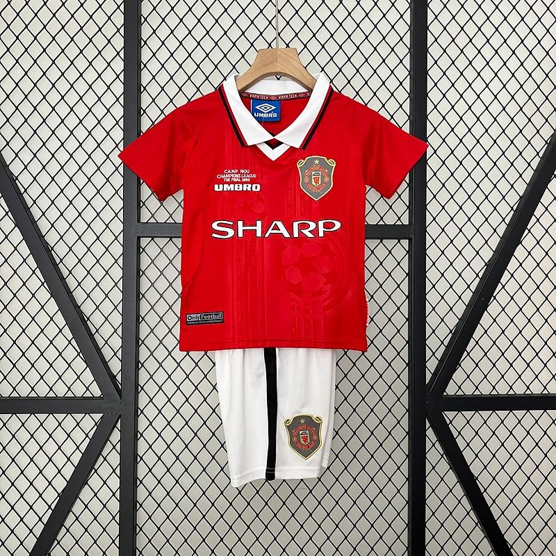 Maillot domicile Rétro Enfants Manchester United 1999-2000 Image principale du produit