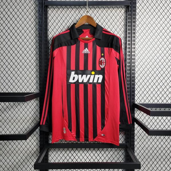 Maillot rétro AC Milan domicile manches longues 2007-2008 Image principale du produit