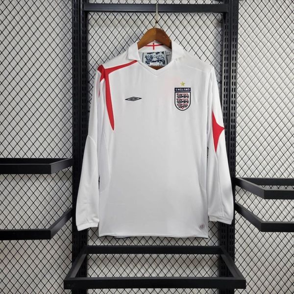 Maillot domicile rétro manches longues Angleterre 2006