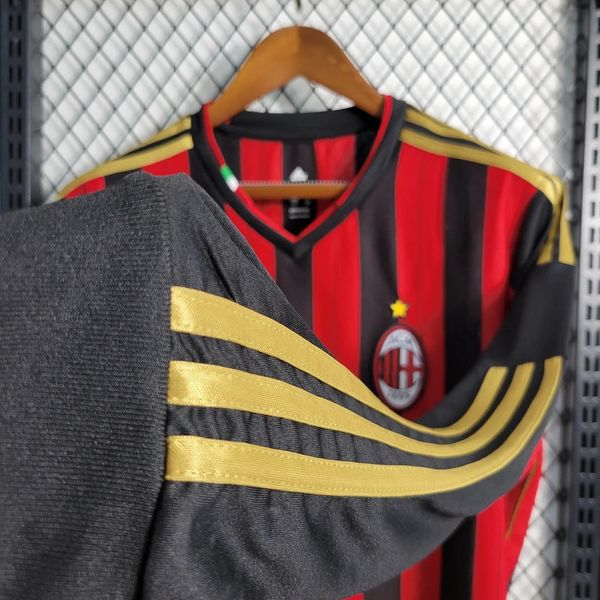 Maillot Rétro AC Milan domicile 2013-2014 Manches Longues