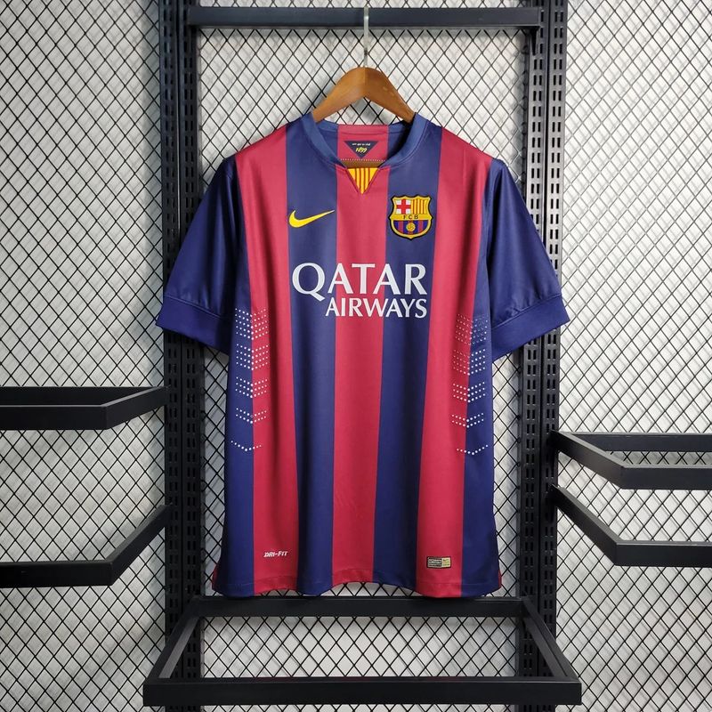 Maillot rétro domicile du FC Barcelone 2014-2015 Image principale du produit