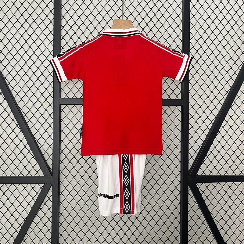 Maillot enfant Manchester United domicile 1998-1999 rétro Image secondaire du produit